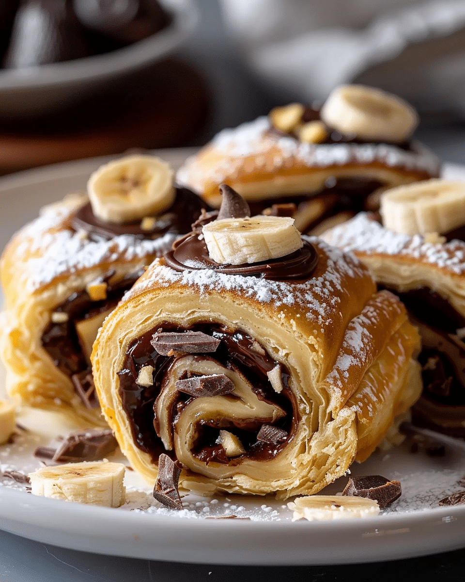 Banana Chocolate Rolls Recipe