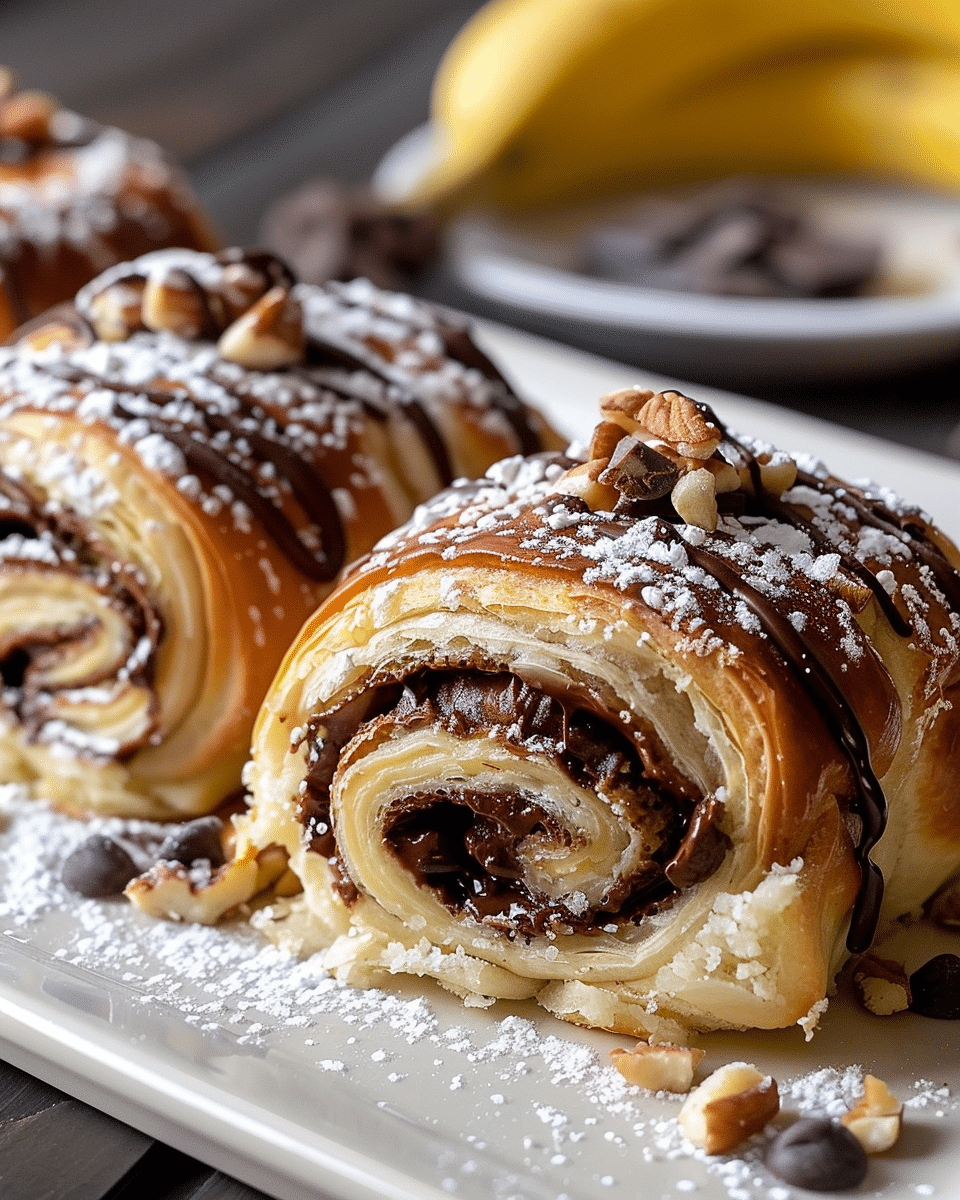 Banana Chocolate Rolls Recipe
