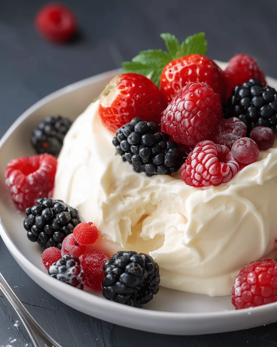 Bavarian Cream and Berries