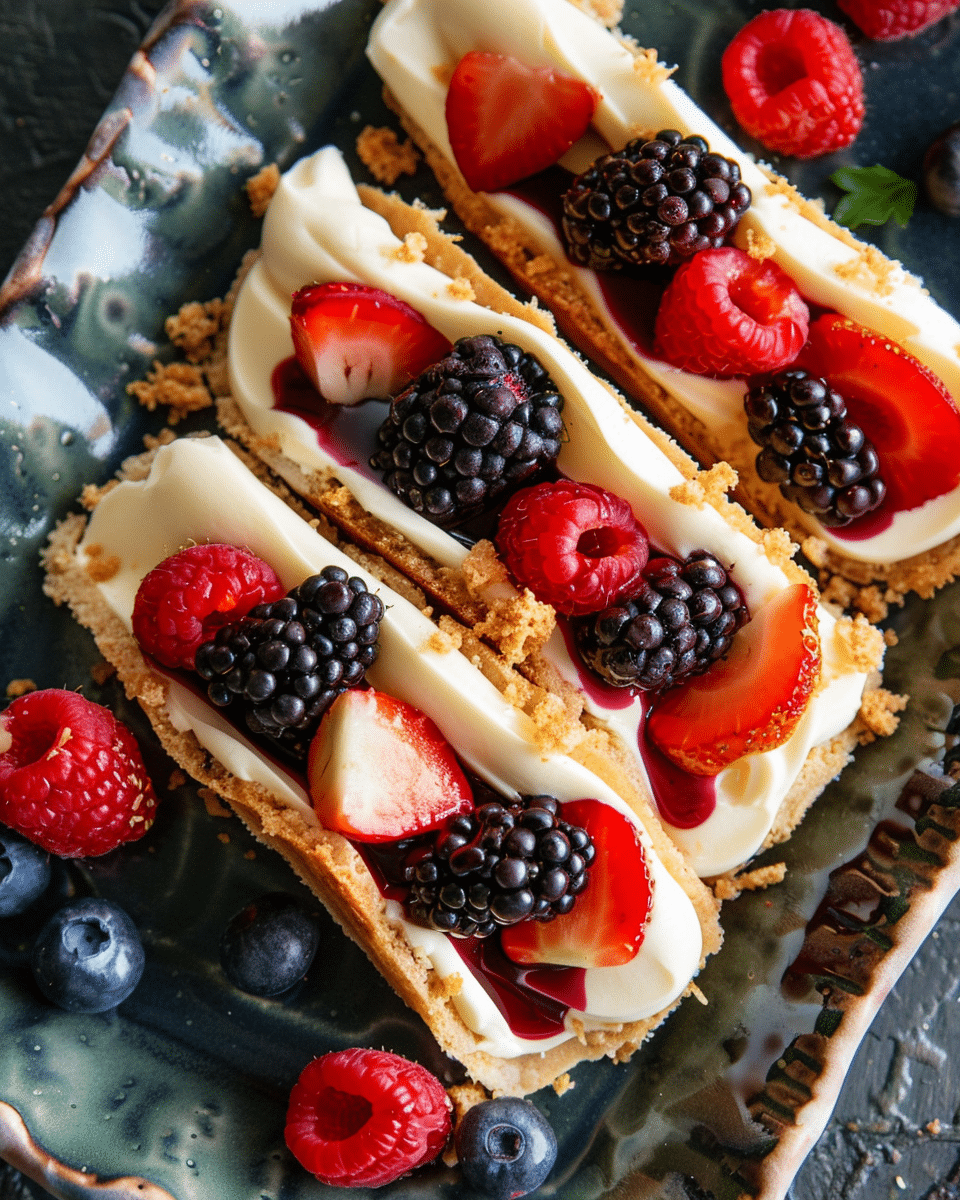 Berrylicious Cheesecake Tacos