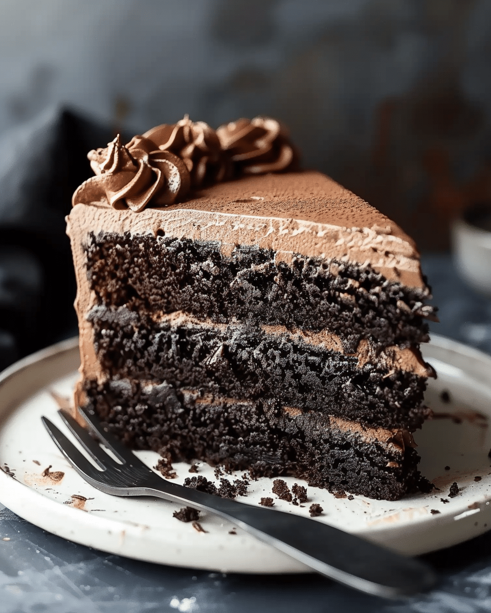 Black Cocoa Cake