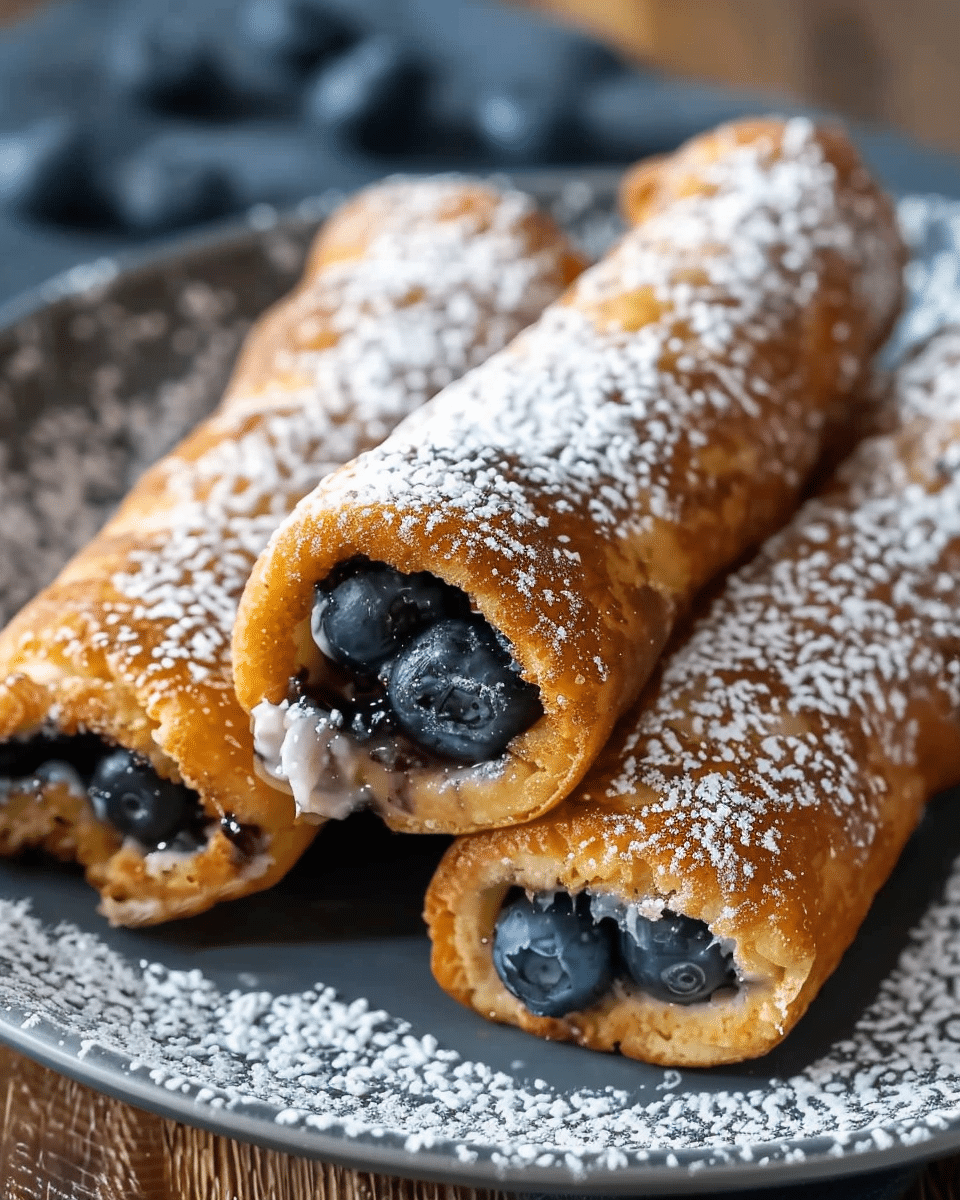 Blueberry French Toast Roll-Ups