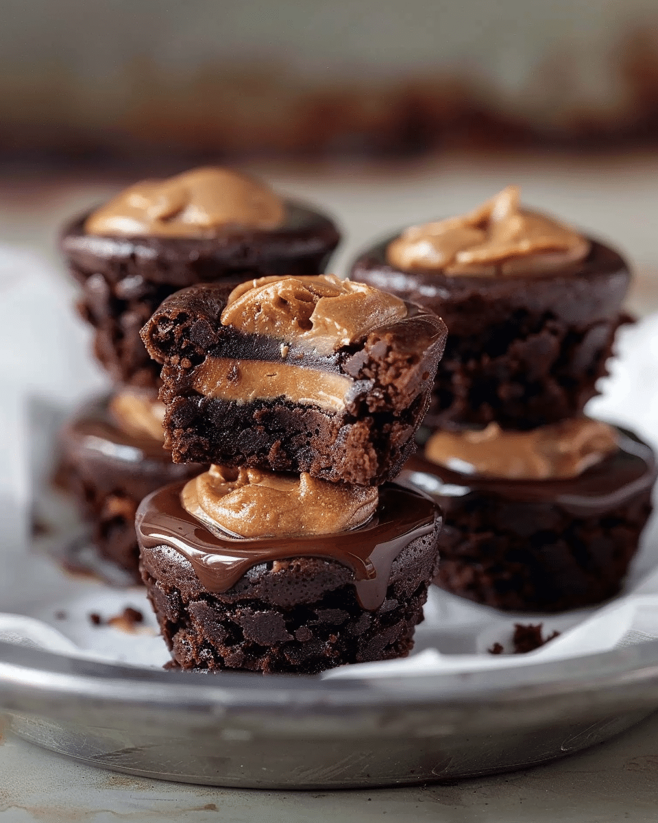 Buckeye Brownie Bites