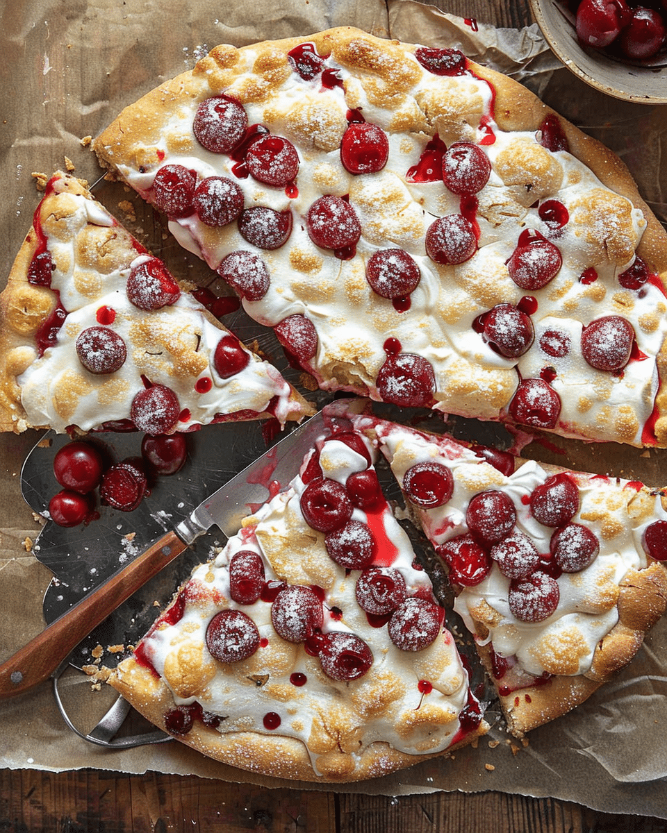Cherry Dessert Pizza