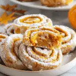 Chewy Crumbl Pumpkin Roll Cookies