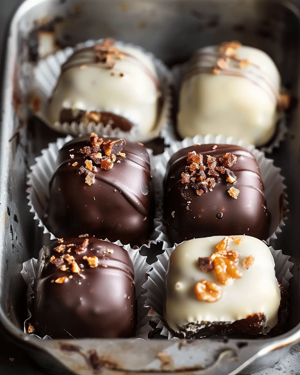 Chocolate Covered Stuffed Dates