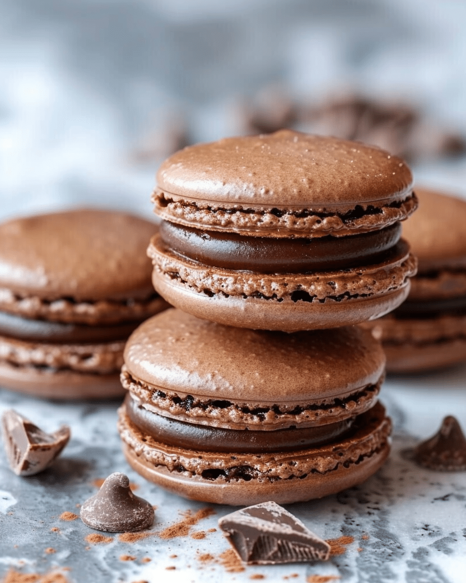 Chocolate Ganache Macarons Recipe