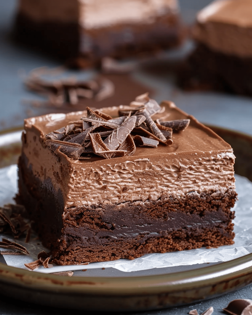 Chocolate Mousse Brownies
