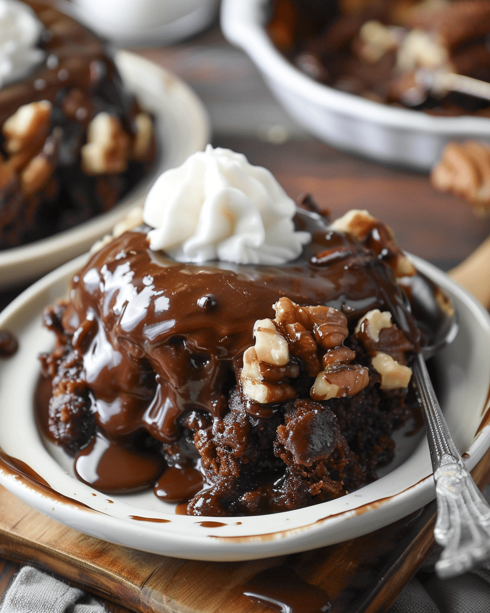Chocolate Turtle Cobbler
