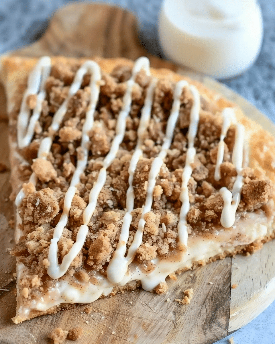 Cinnamon Crumb Dessert Pizza