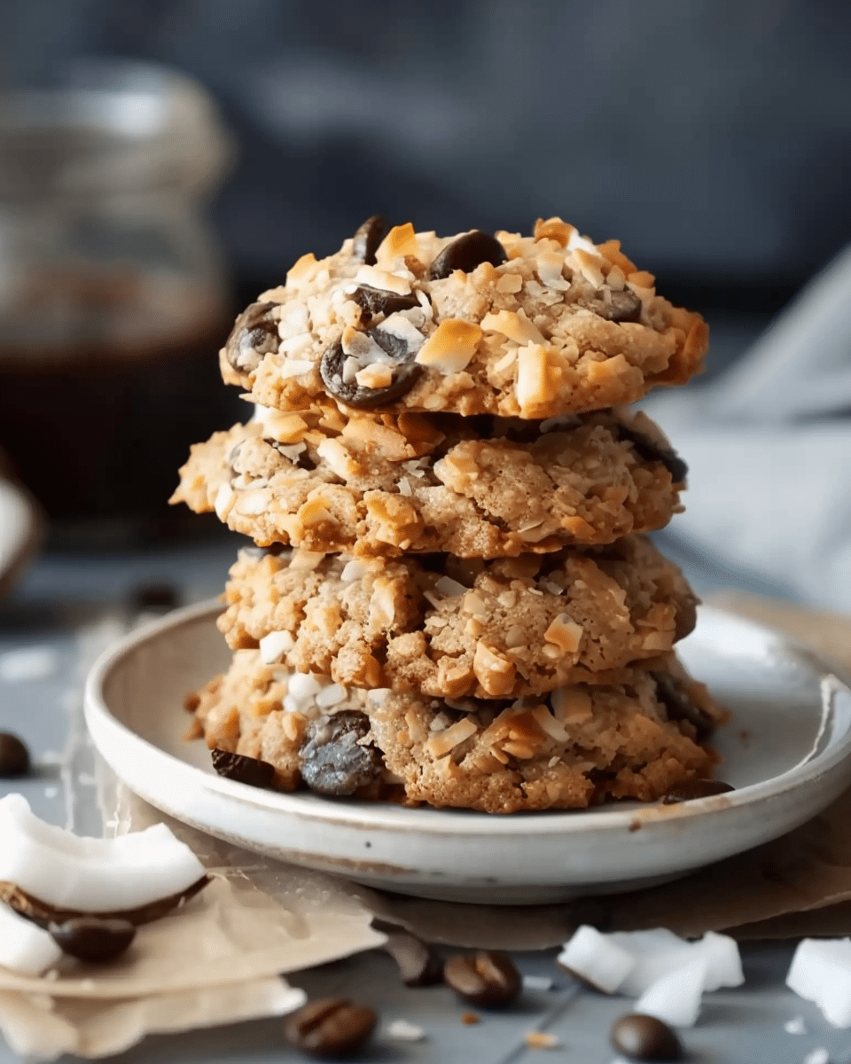 Coconut Espresso Cookies