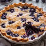 Crustless Blueberry Pie