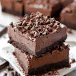 Death-By-Chocolate No Bake Cheesecake Bars
