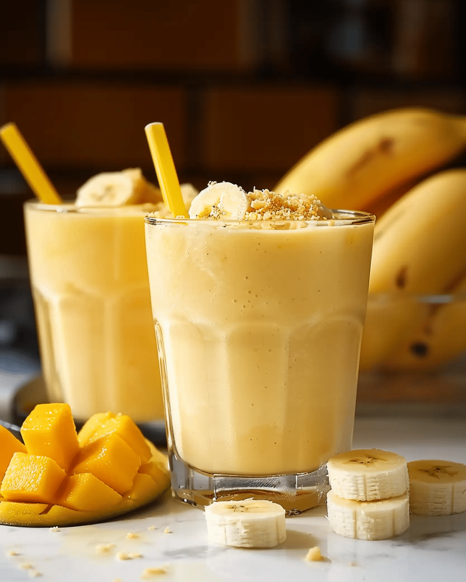 Easy Mango Banana Smoothie Recipe