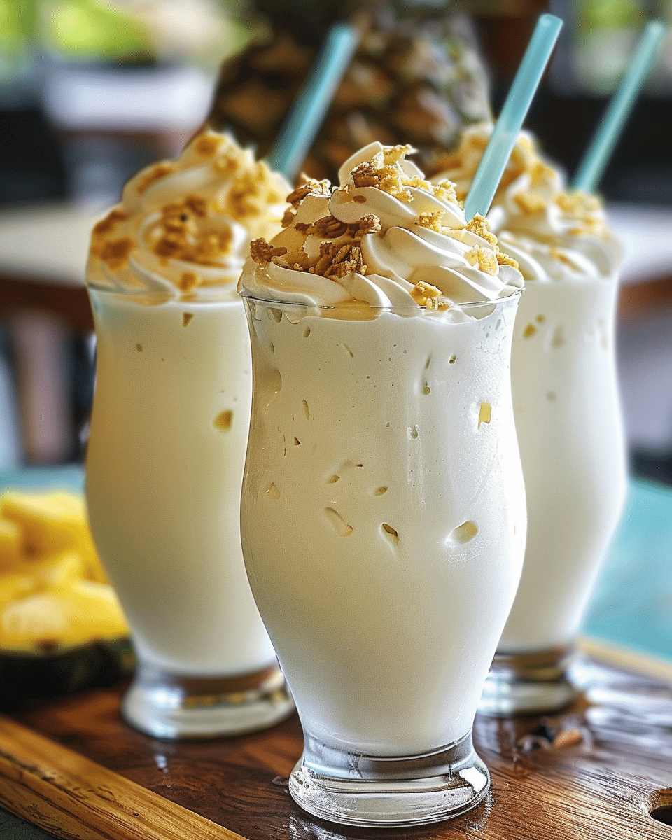 Easy Piña Colada Milkshake Recipe
