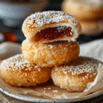 Fried Sesame Seed Cakes with Sweet Filling