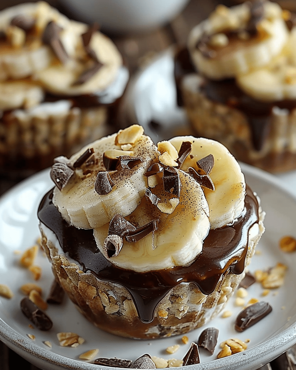 Frozen Choco-Banana Greek Yogurt Cups