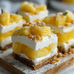 Frozen Pineapple Vanilla Cream Slices