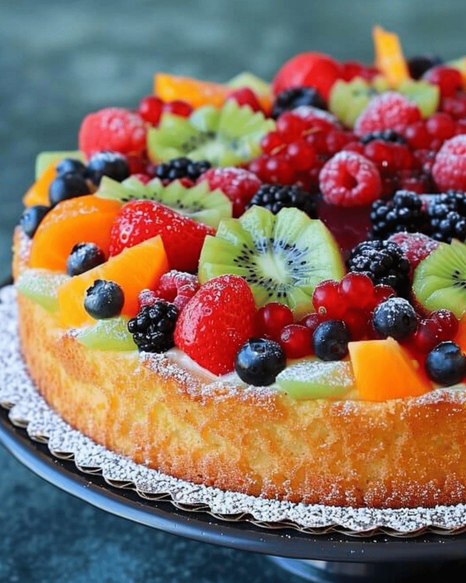 Fruit Galore Sponge Cake