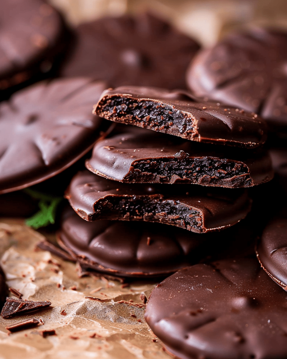 Homemade Thin Mint Cookies