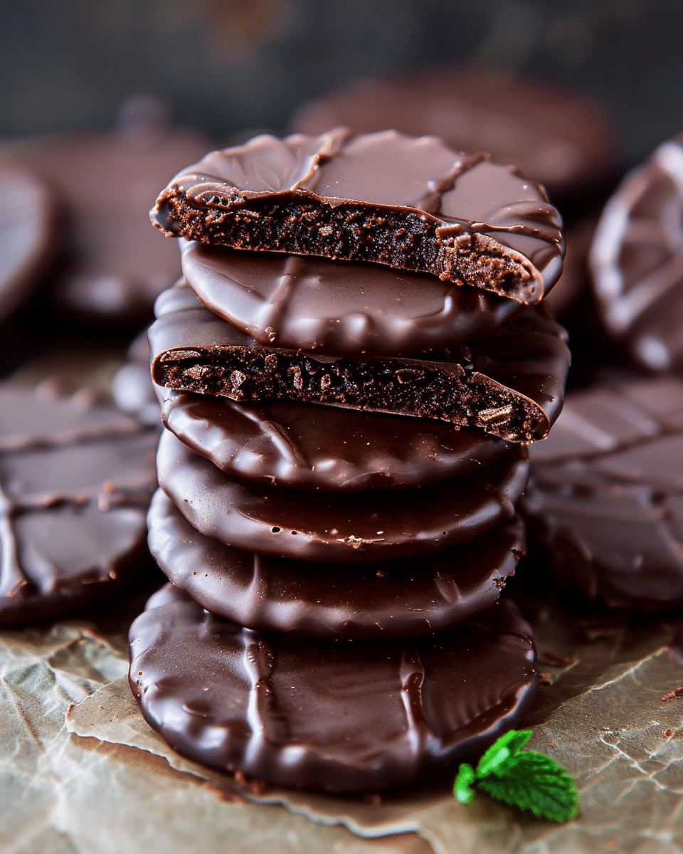 Homemade Thin Mint Cookies