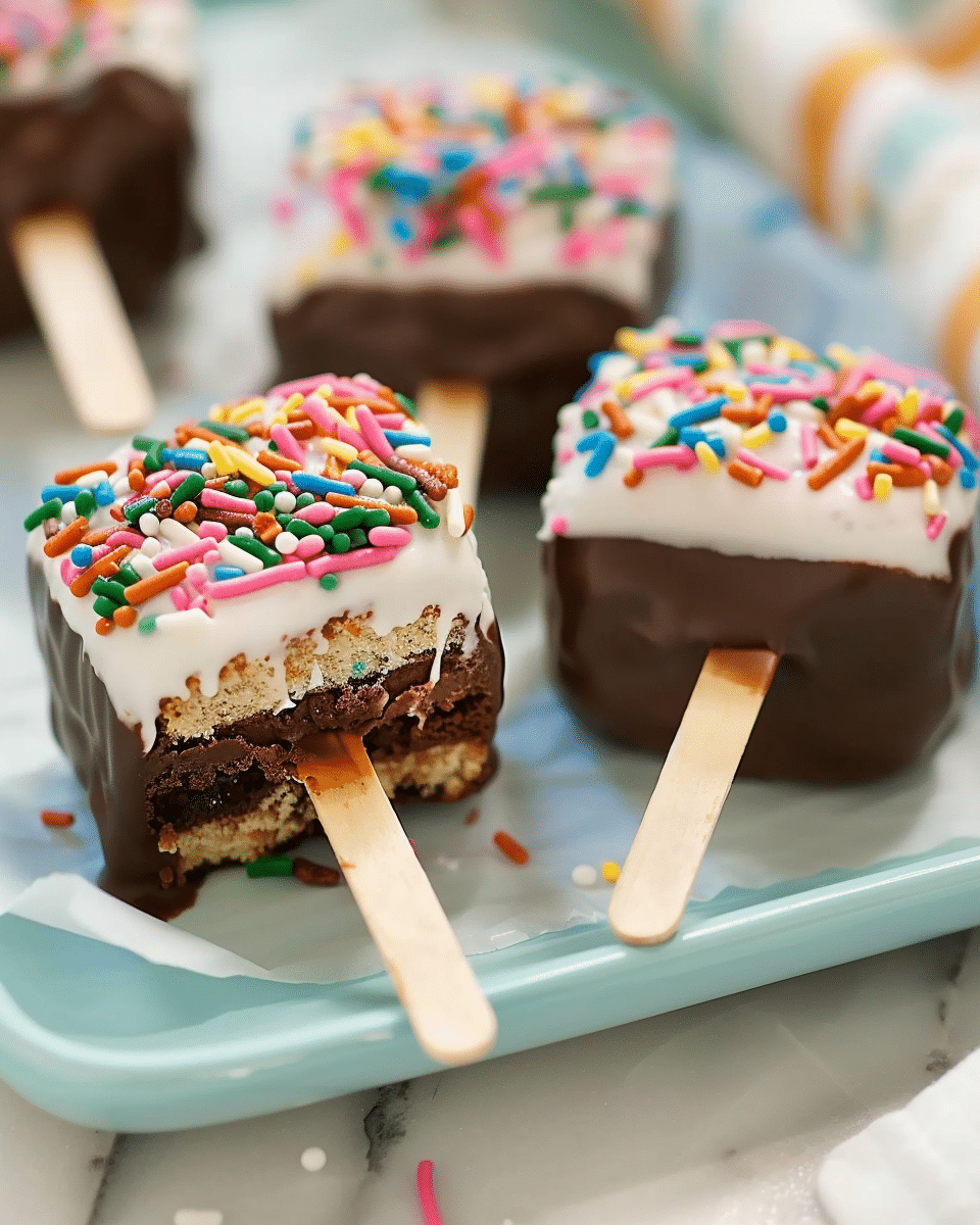 Ice Cream Sandwich Cake Pops