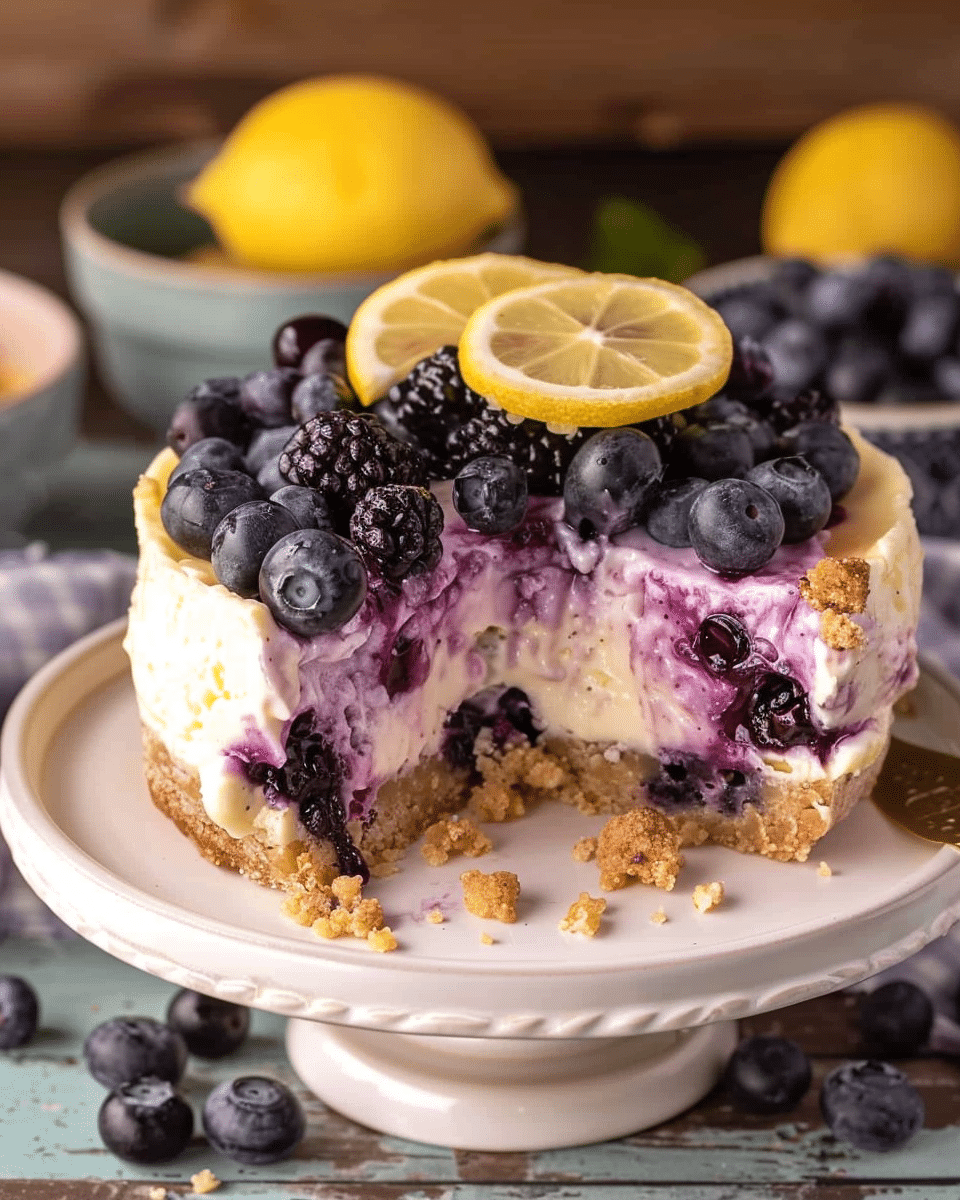 Lemon Blueberry Crumble Cheesecake: A Perfect Spring Dessert