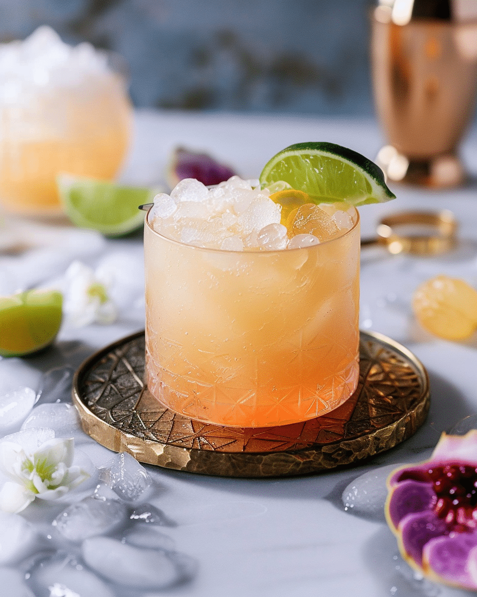 Lychee Guava Mezcal Cocktail