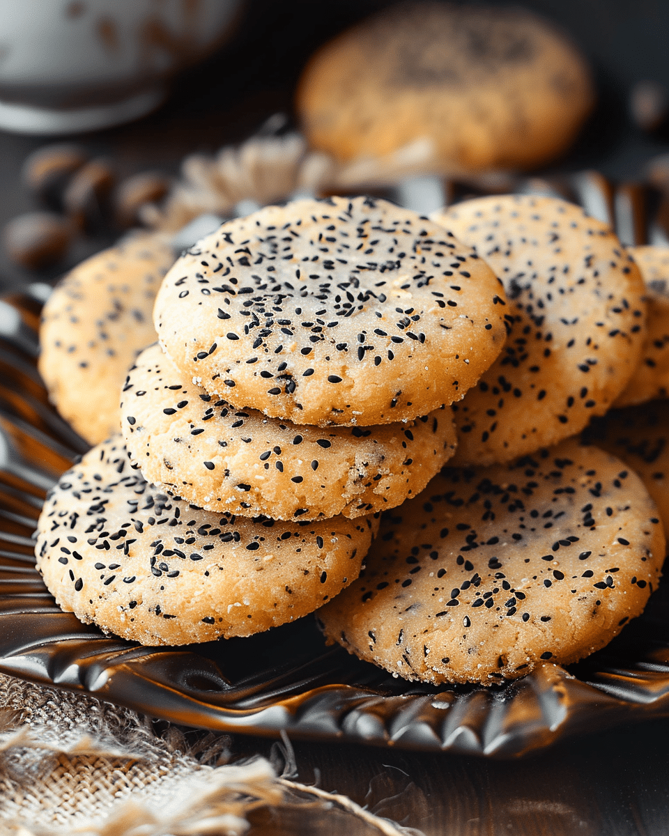 Miso & Black Sesame Seeds Cookies