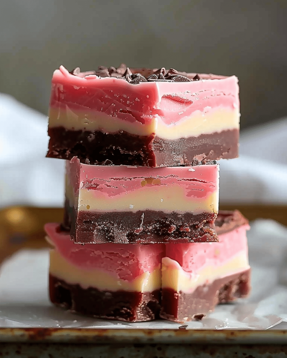 Neapolitan Fudge