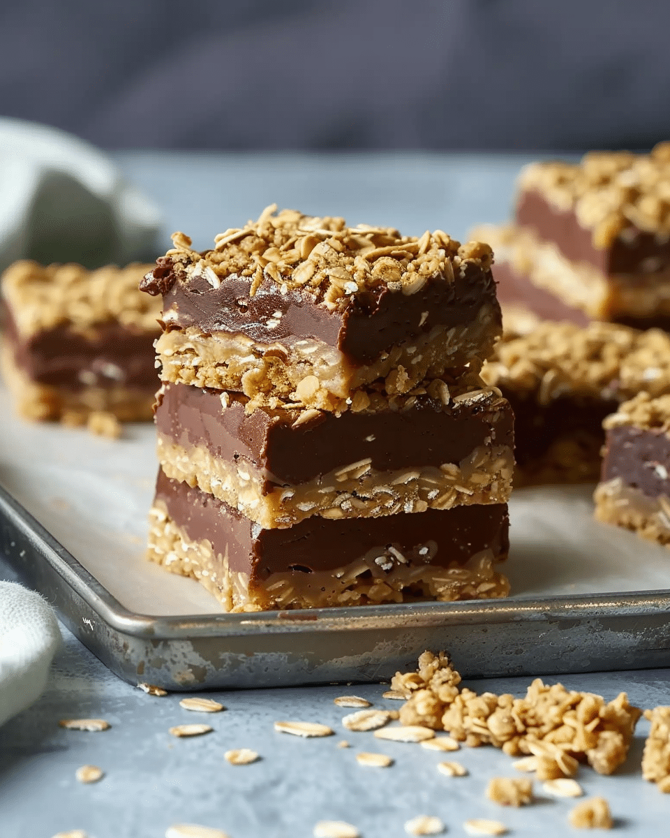 No-Bake Chocolate Oat Bars