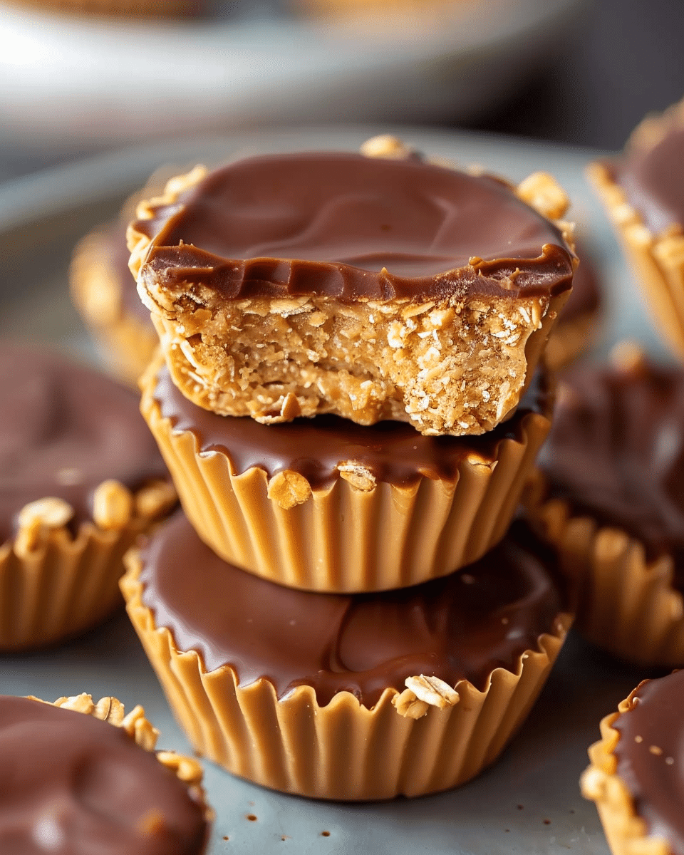 No Bake Peanut Butter Oat Cups: A Quick & Healthy Treat