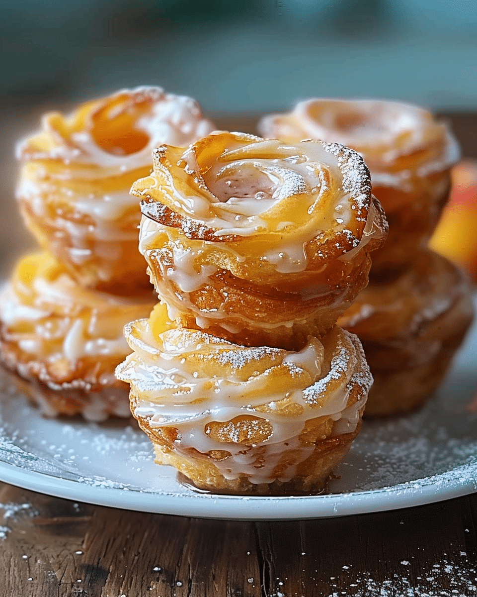 Peach Pie Cruffins Recipe