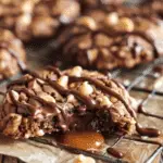 Peanut Butter Chocolate Caramel Cookies