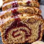 Peanut Butter & Jelly Banana Bread Recipe