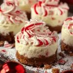 Peppermint Crunch Mini Cheesecakes