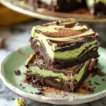 Pistachio Chocolate Swirl Sheet Cake Squares