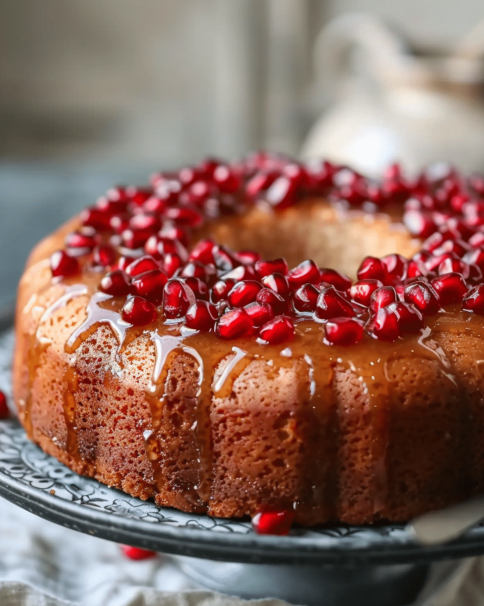Pomegranate and Honey Cake