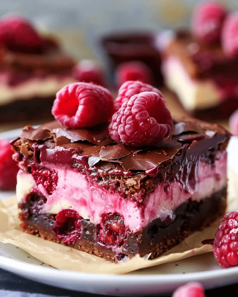 Raspberry Cheesecake Brownies Recipe