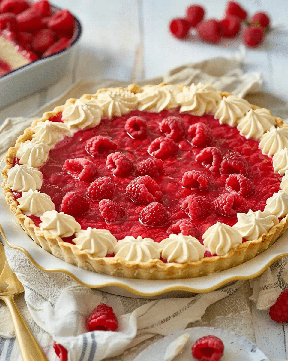 Raspberry Cream Pie