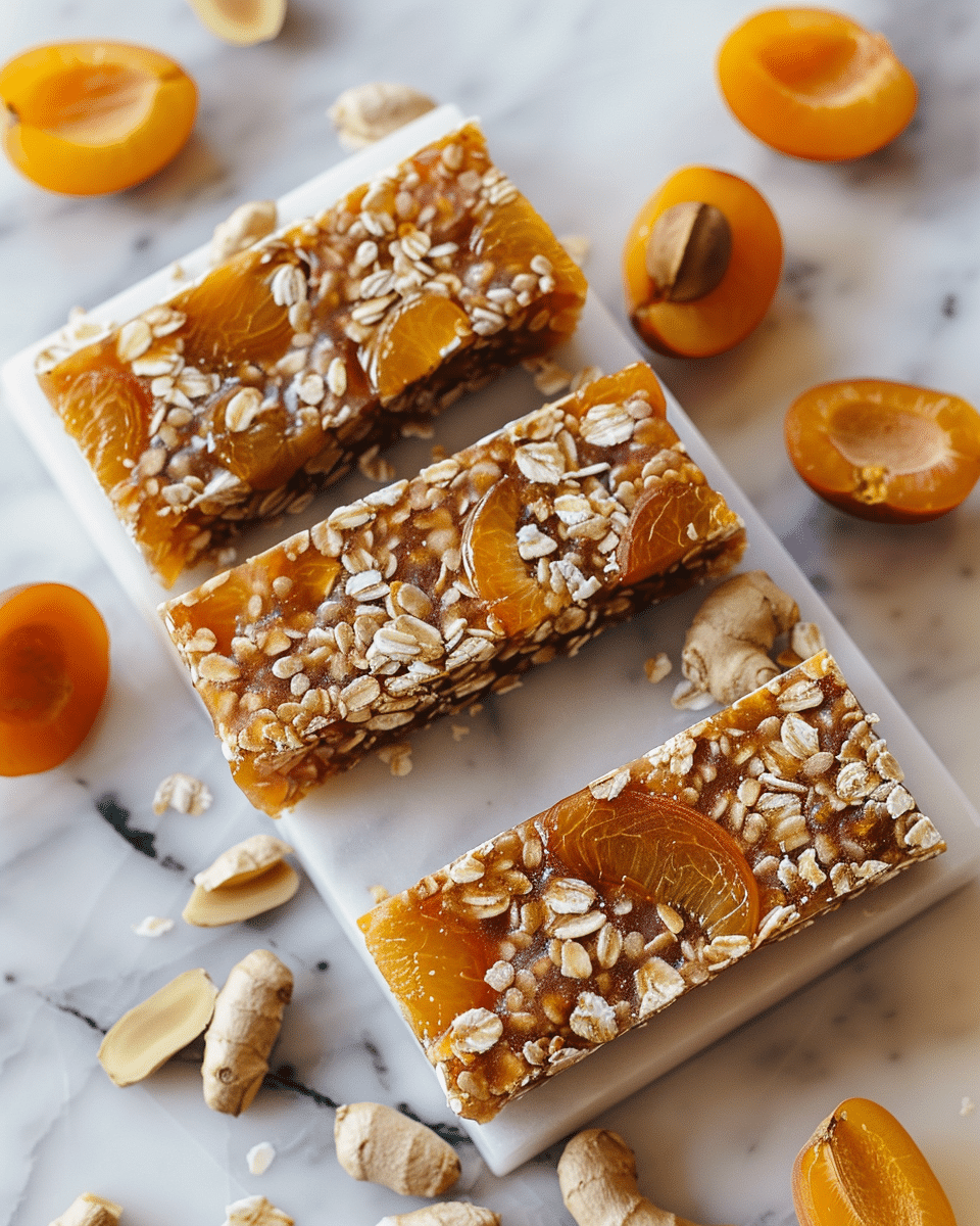 Raw Apricot + Ginger Energy Bars