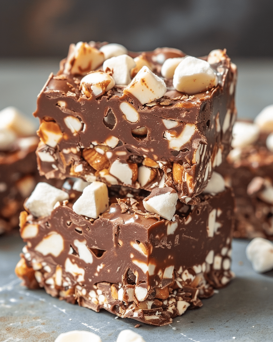 Rocky Road No-Bake Clusters