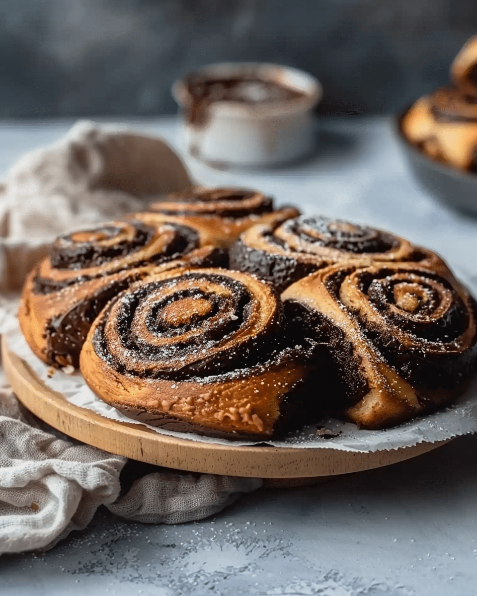 Sourdough Double Chocolate Babka Rolls