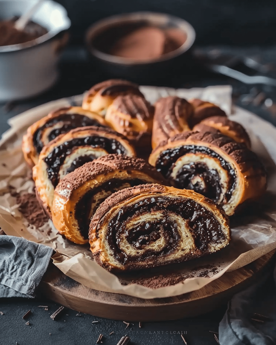Sourdough Double Chocolate Babka Rolls