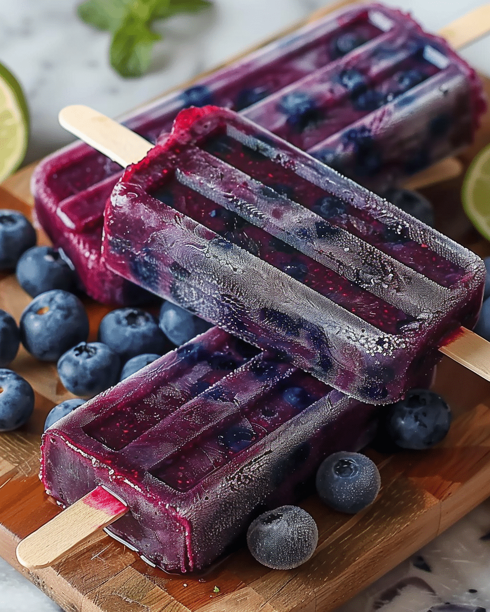 Spicy Popsicles with Blueberry