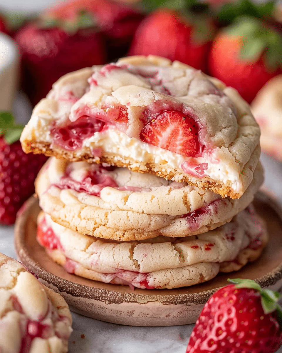 Strawberry Cheesecake Cookies