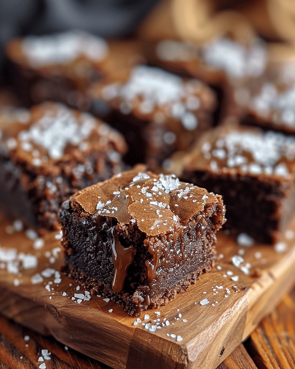Ultimate Salted Caramel Brownie Bites