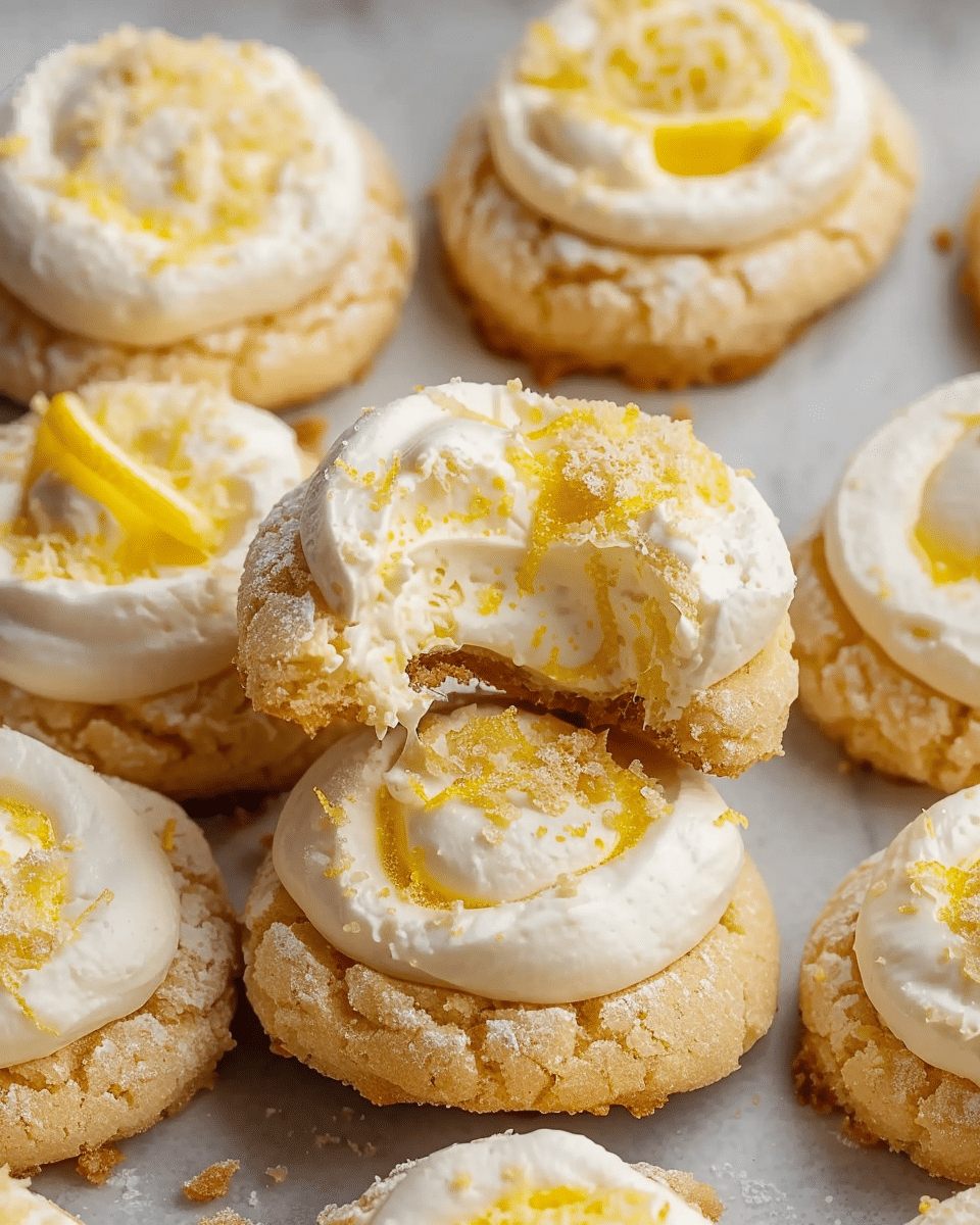 Zesty Lemon Cheesecake Cookies