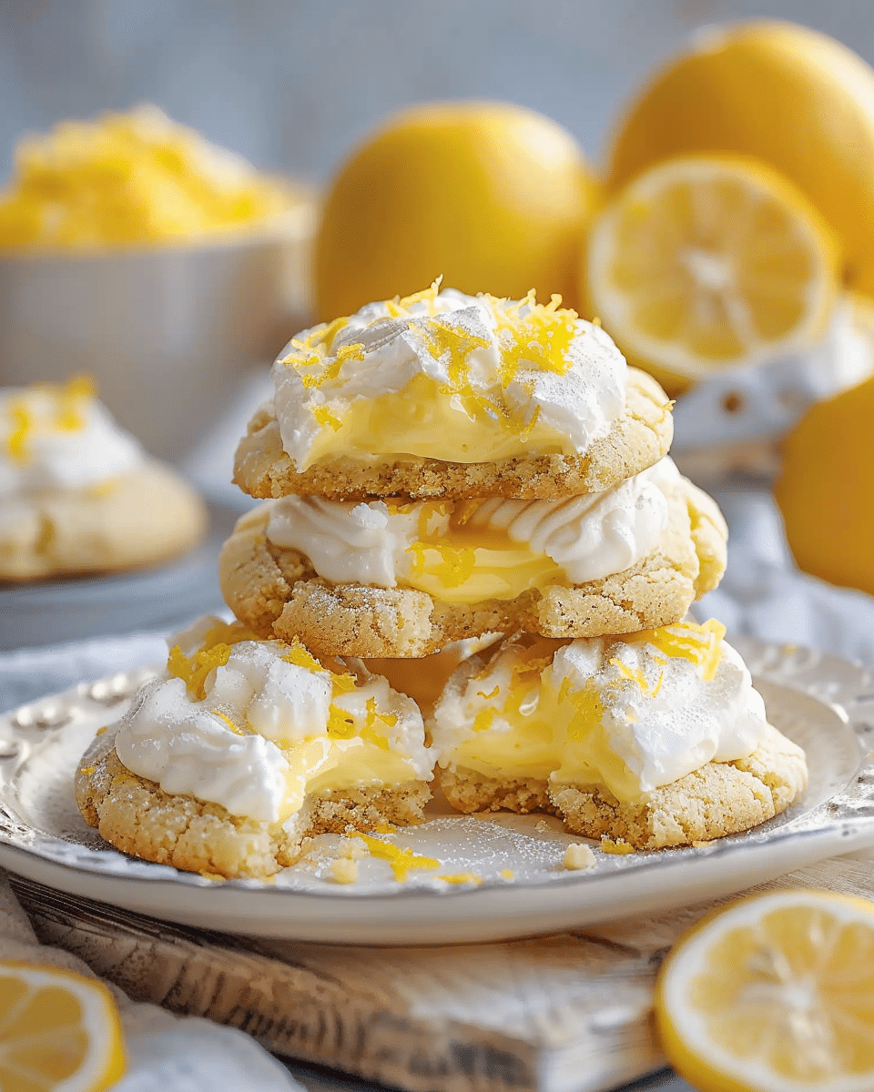 Zesty Lemon Cheesecake Cookies