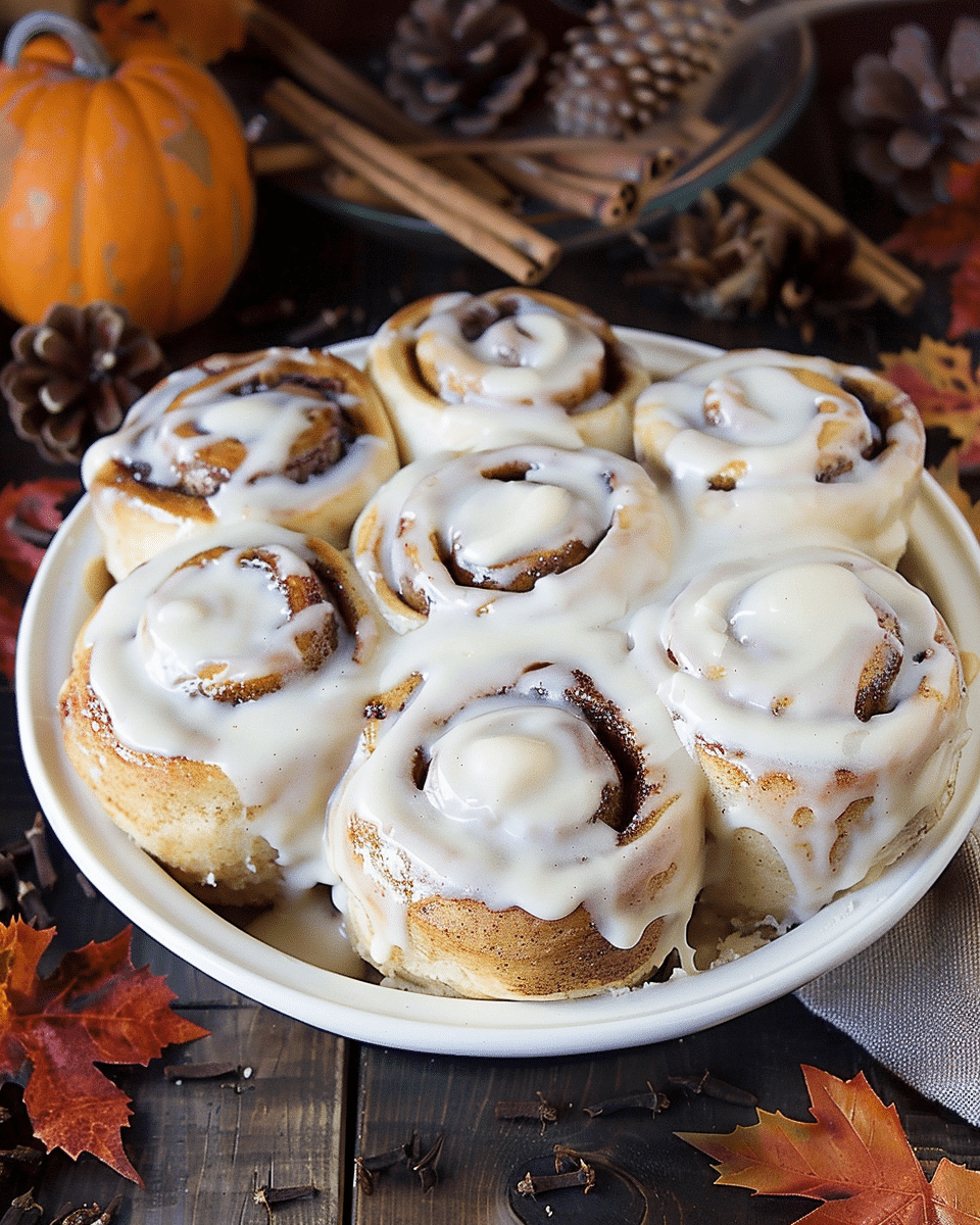 Apple Cider Cinnamon Rolls with Browned Butter Icing